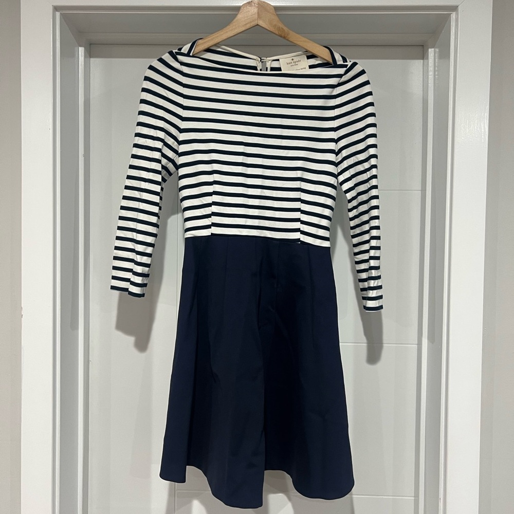 Kate Spade Selma Space Stripe Striped Mini Dress - Size 0